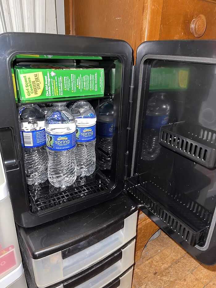 When Your Munchies Are Closer Than Your Remote, Life's Good. This Mini Fridge Means You're Always Just An Arm's Length From Happiness, And By Happiness, We Mean Cold Pizza.