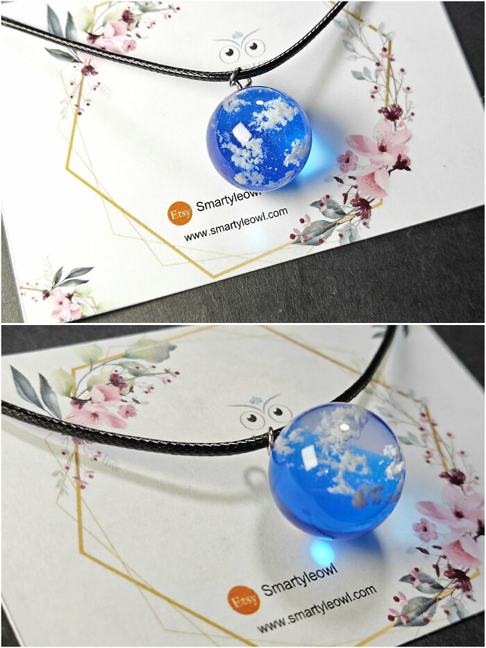 A Drop Of The Sky With Some Clouds