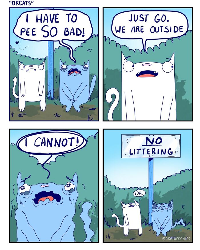 Absurd Comics Full Of Quirks By Ok Blue Comics Which Will Surely Giggles You