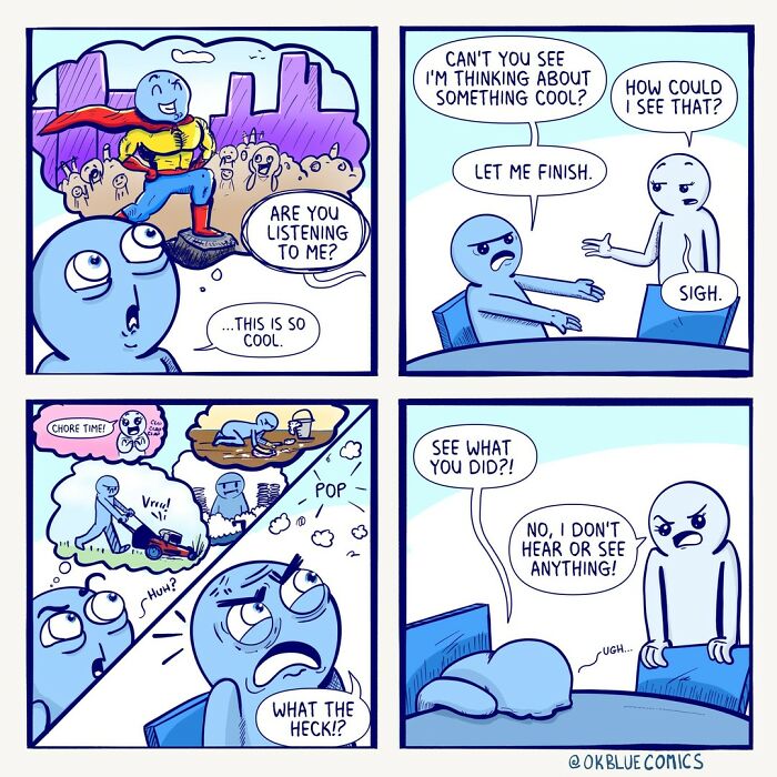 Absurd Comics Full Of Quirks By Ok Blue Comics Which Will Surely Giggles You