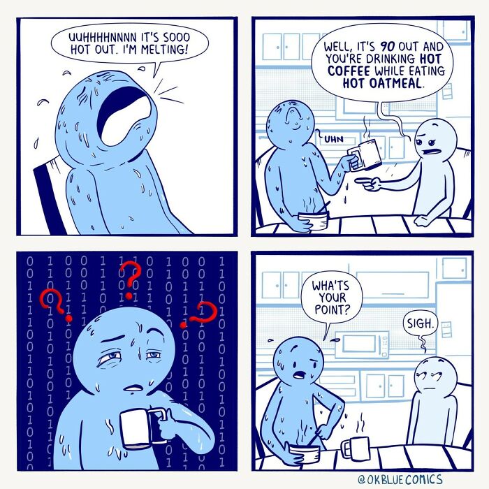 Absurd Comics Full Of Quirks By Ok Blue Comics Which Will Surely Giggles You