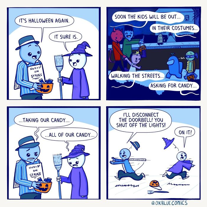 Absurd Comics Full Of Quirks By Ok Blue Comics Which Will Surely Giggles You