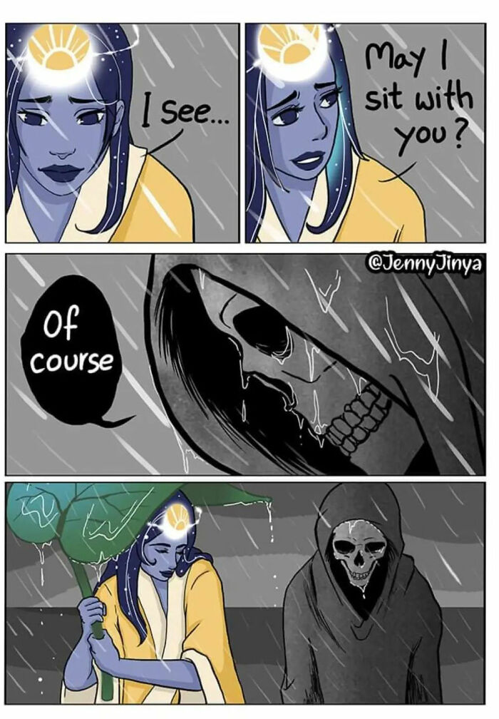 Artist Who Made People Cry With Her Grim Reaper Animal Comics Is Back With New Tearjerkers