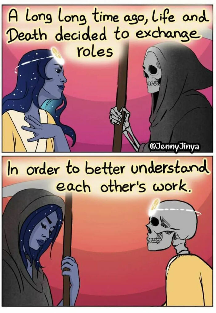 Artist Who Made People Cry With Her Grim Reaper Animal Comics Is Back With New Tearjerkers