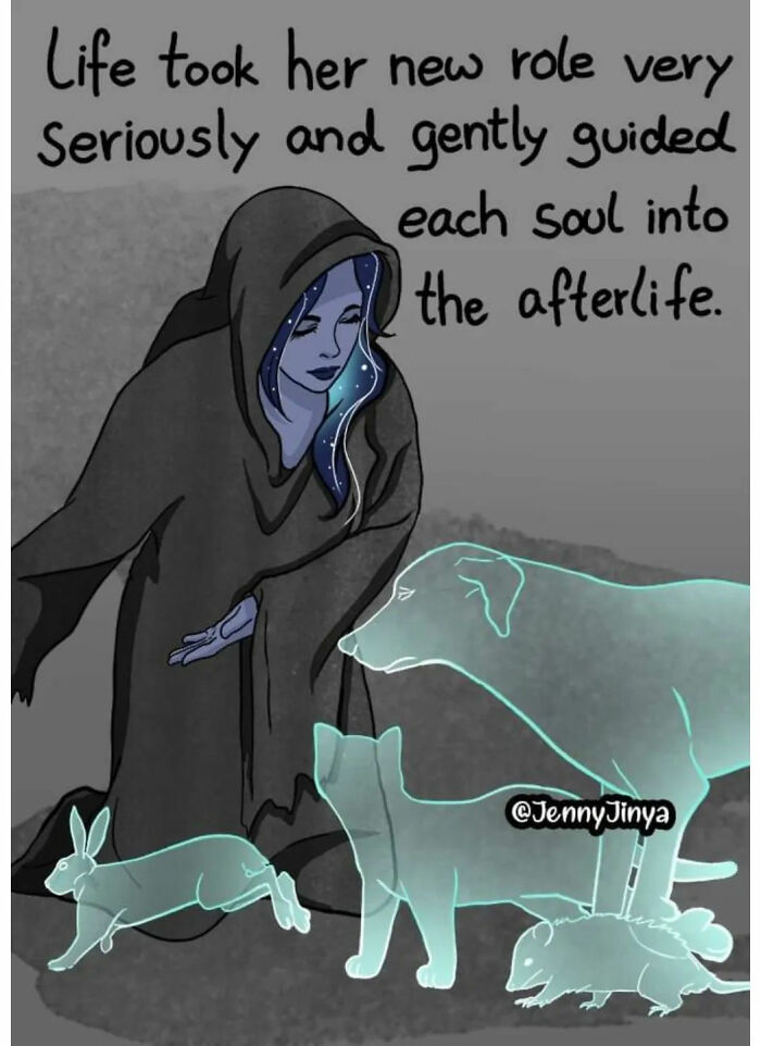 Artist Who Made People Cry With Her Grim Reaper Animal Comics Is Back With New Tearjerkers