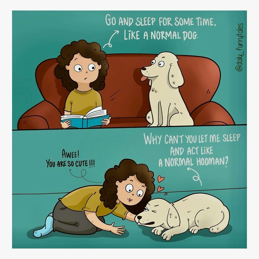 Artist Creates Comics That Explore The Unique Bond Between Humans And Their Furry Companions