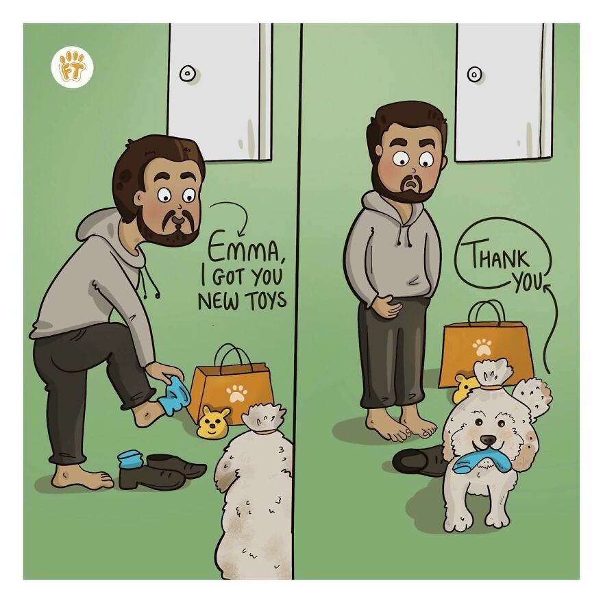 Artist Creates Comics That Explore The Unique Bond Between Humans And Their Furry Companions