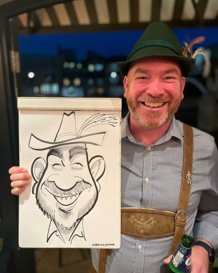 Artist Surprises People With His Caricatures, Showing Their Real Faces In A Funny Way