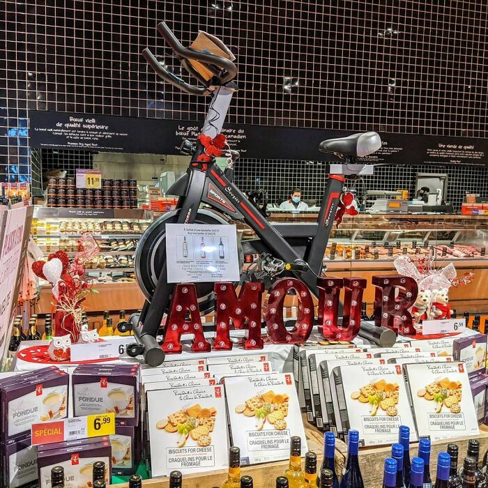 Nothing Says "Amour" Like An Exercise Bike To Go With Your Wine