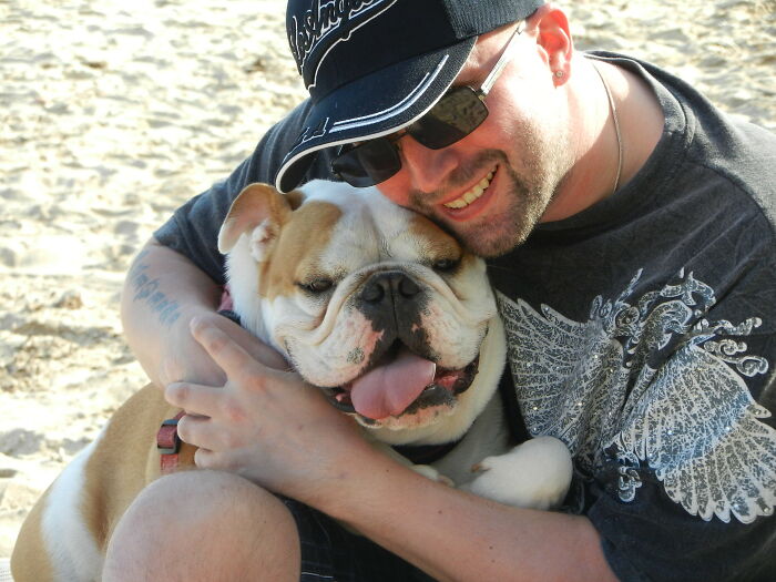 Our Bulldog Girl Flannie. 2012 - 2018. Lived A Good, Healthy Life. Just To Die All Of A Sudden Of A Brain Tumor. Totally Unexpected. Tore A Hole In Our Hearts