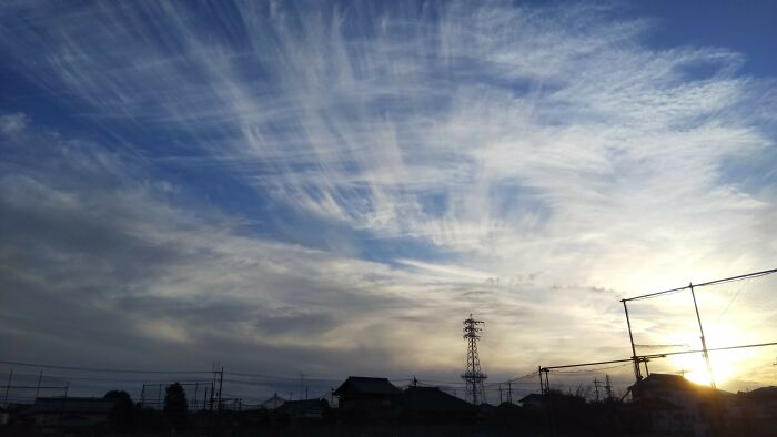 These Clouds. Top Left, You Can See That They Are Crossing