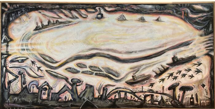 Ebb And Flow - Port Phillip Bay 2020 - Acrylic On Canvas