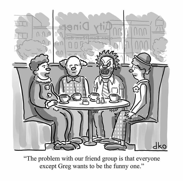 Humorous Single-Panel Comic By David Ostow