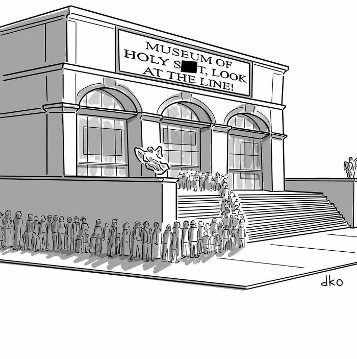 Humorous Single-Panel Comic By David Ostow