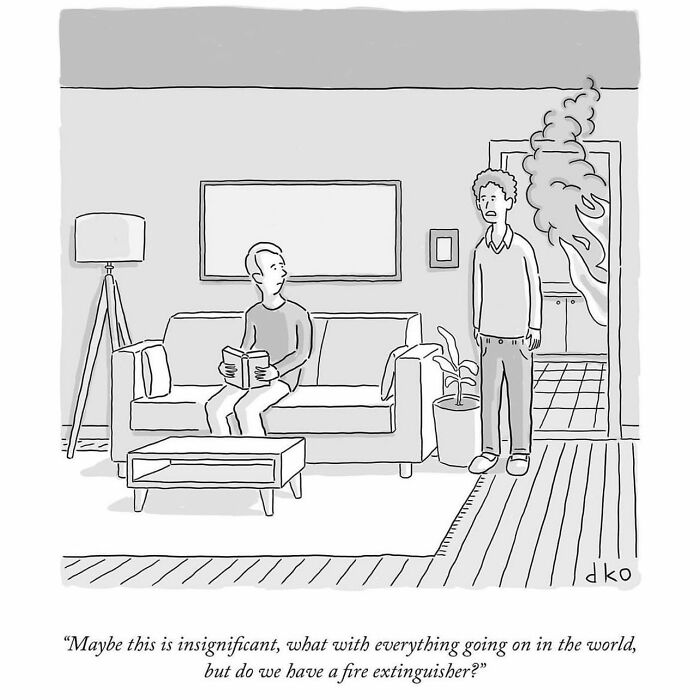 Humorous Single-Panel Comic By David Ostow