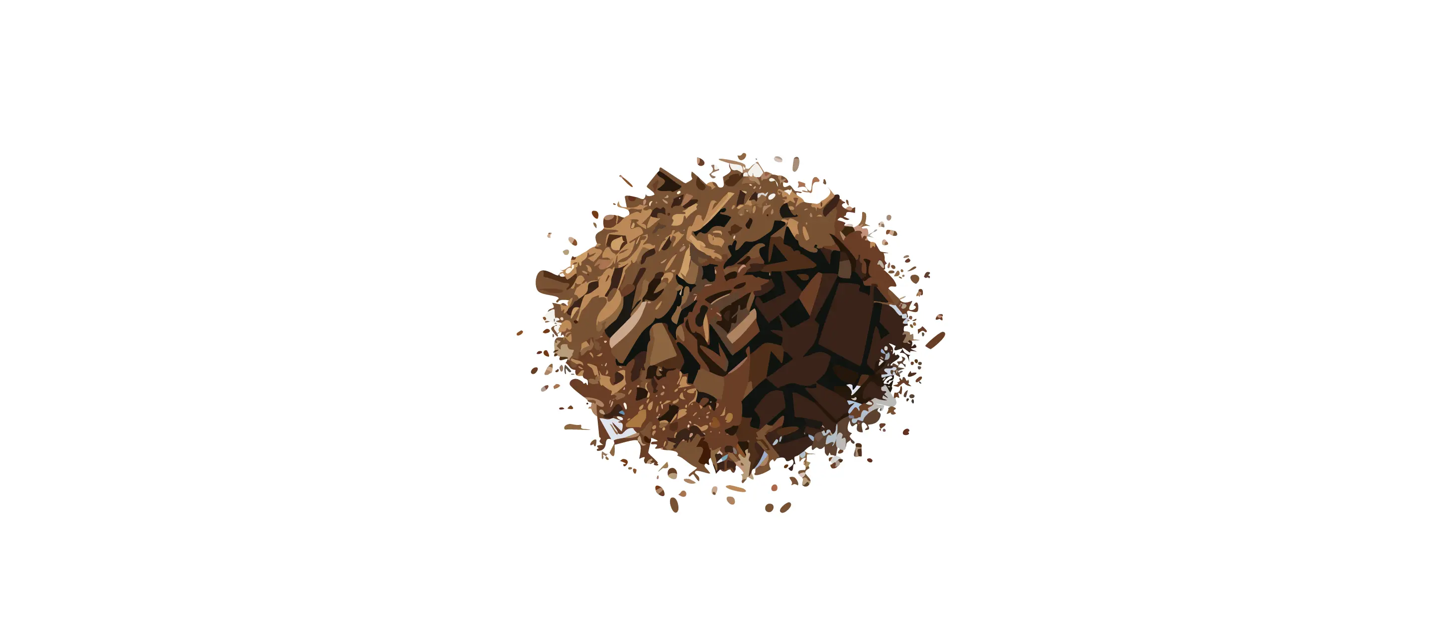 Mulch pile suitable for Strawberry Vanilla Hydrangea, showing texture and material ideal for growing hydrangeas.