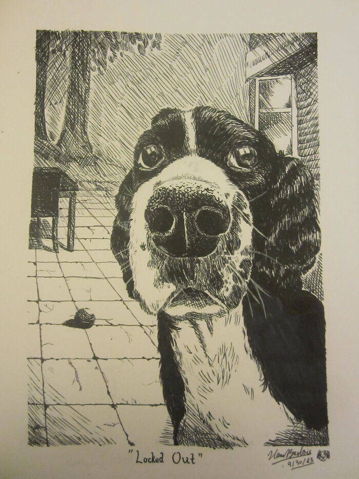 Locked Out (Drawn In Pen, But I Wanted To Add It)