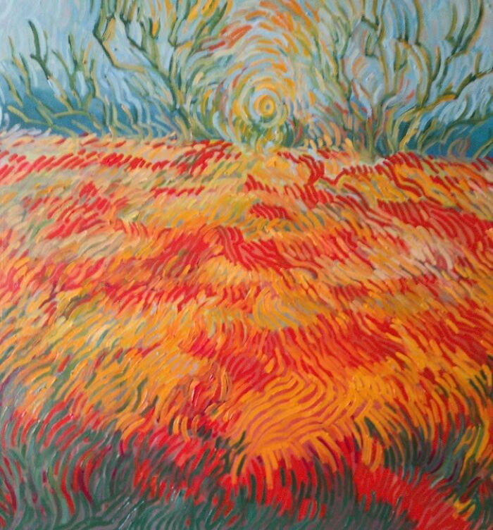 Oil On Canvas 80x80 Cm