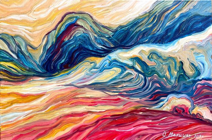 Oil On Canvas 40x60 Cm