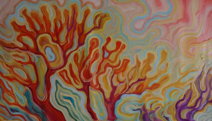 Oil On Canvas 40x70 Cm