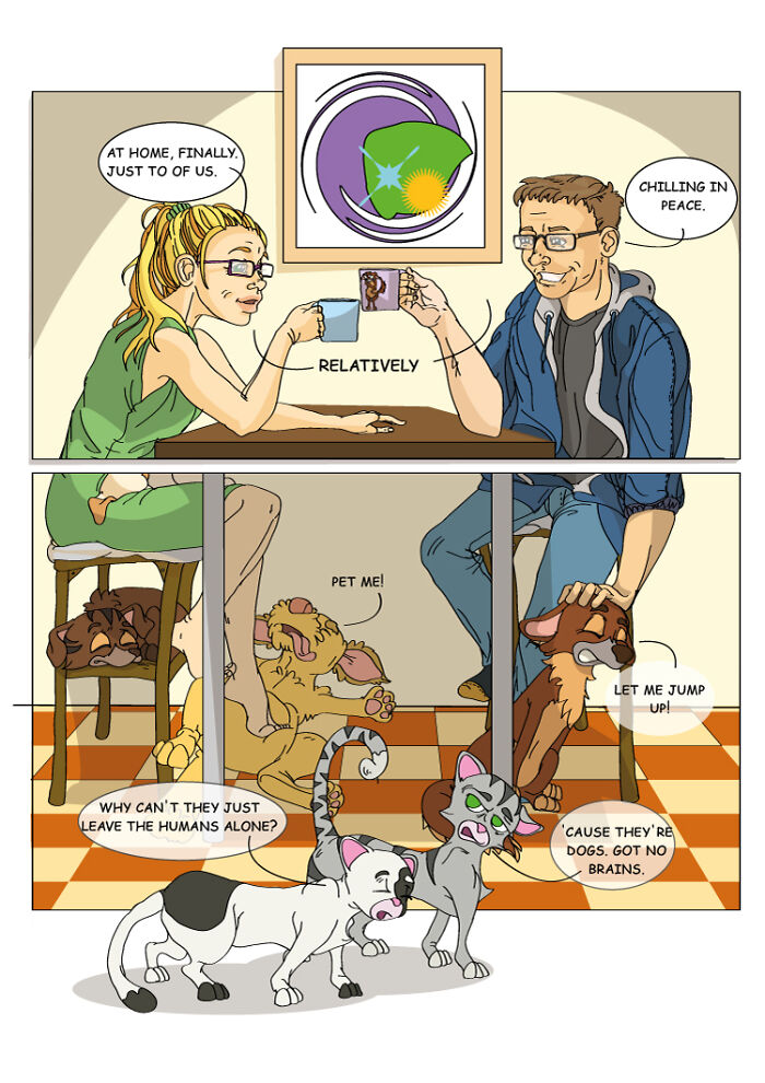 I Create Short Comics Based On My Life With My Pets (14 Pics) I Create Short Comics Based On My Life With My Pets (14 Pics)