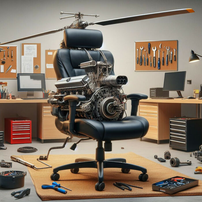 With The Help Of AI, I Made Nigerian Office Chairs Take To The Skies