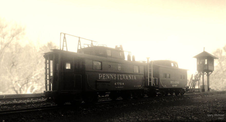 Foggy Morning In The Rail Yard