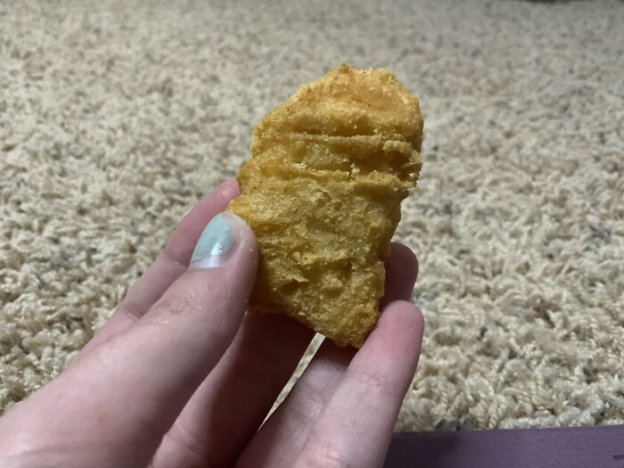 A Chance To Show Off My Amogus-Lookin’ Chicken Nugget