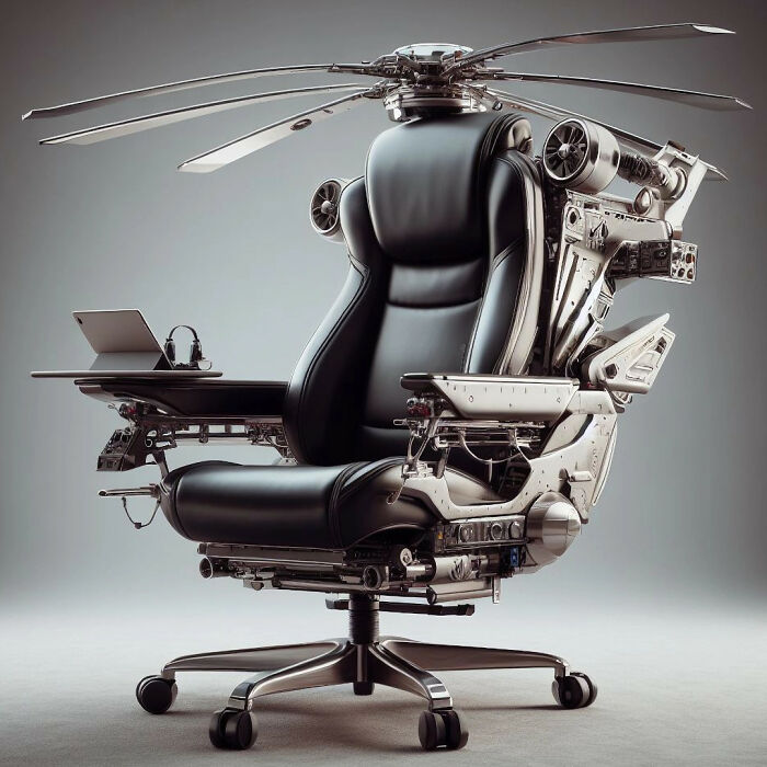 With The Help Of AI, I Made Nigerian Office Chairs Take To The Skies