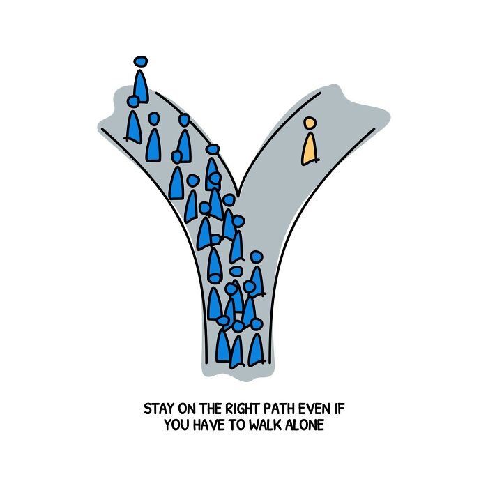 Motivational And Positive Illustration By Jun Han Chin