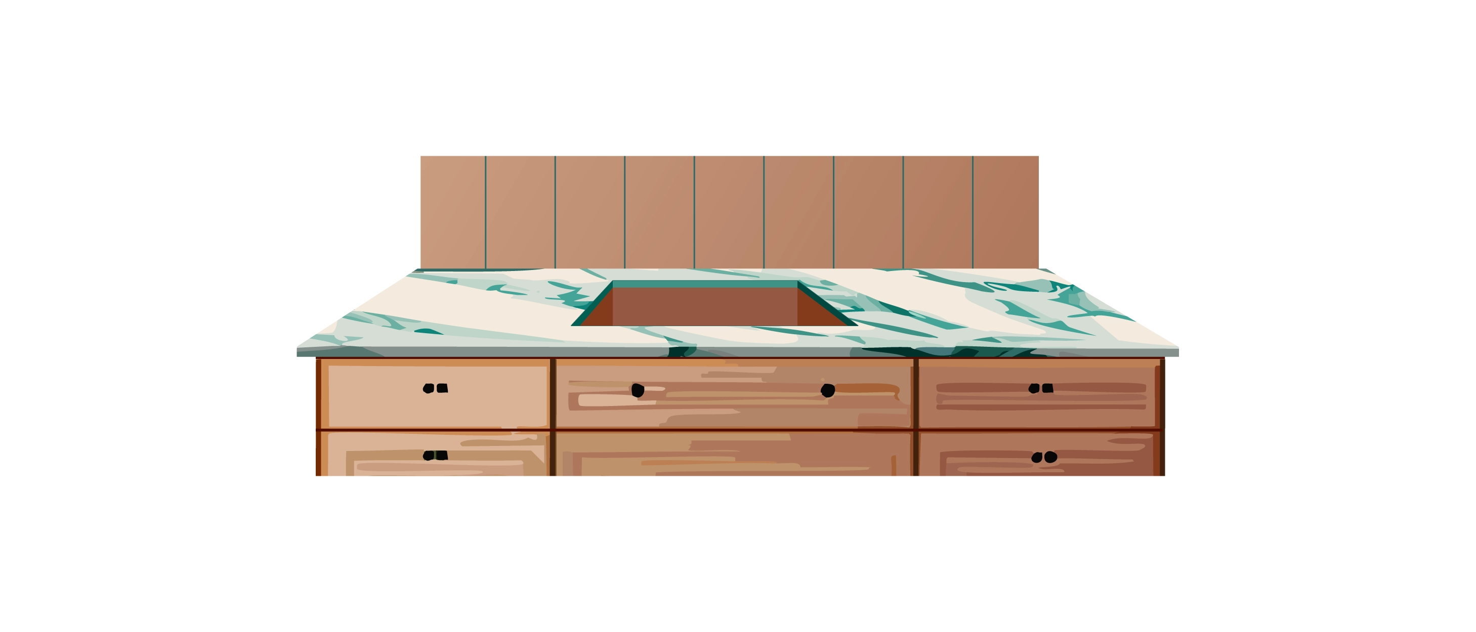 DIY laminate countertop installation step 10. Install Backsplash (optional)