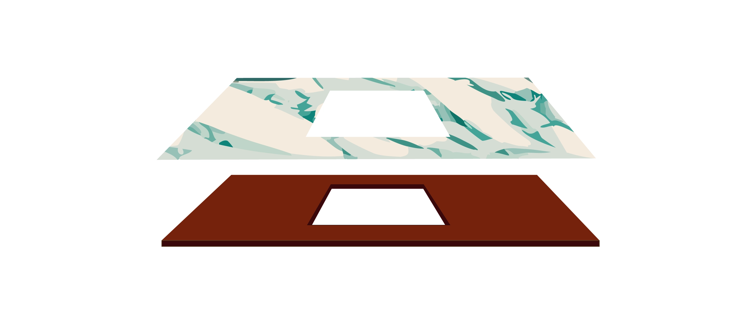 DIY laminate countertop installation step 7. Place the Countertop