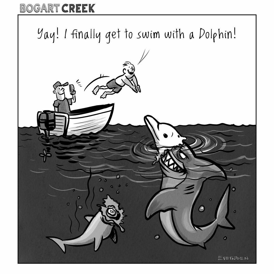 Meet Derek Evernden's Funny Single-Panel Comics (New Pics)