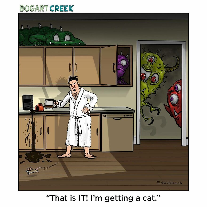 Meet Derek Evernden's Funny Single-Panel Comics (New Pics)