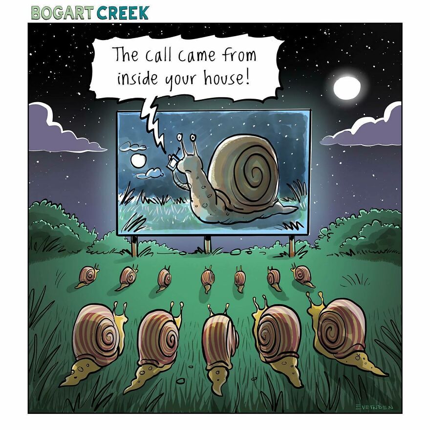 Meet Derek Evernden's Funny Single-Panel Comics (New Pics)