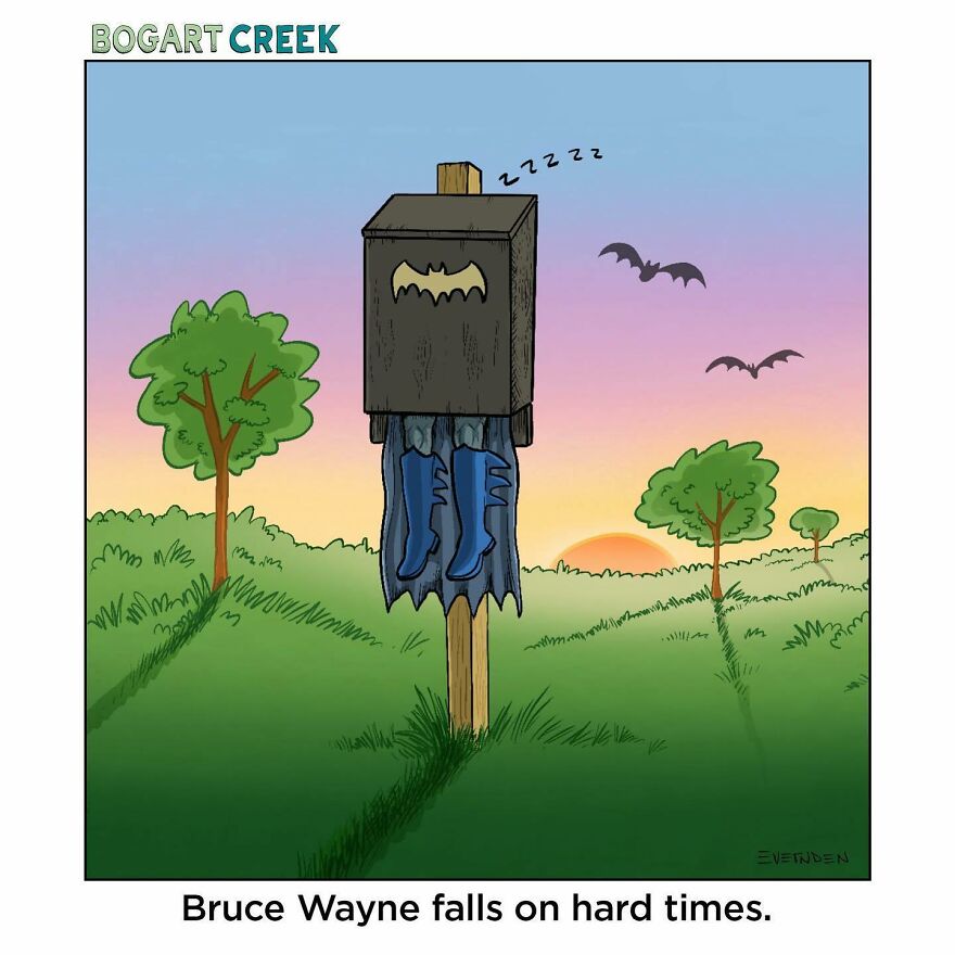 Meet Derek Evernden's Funny Single-Panel Comics (New Pics)