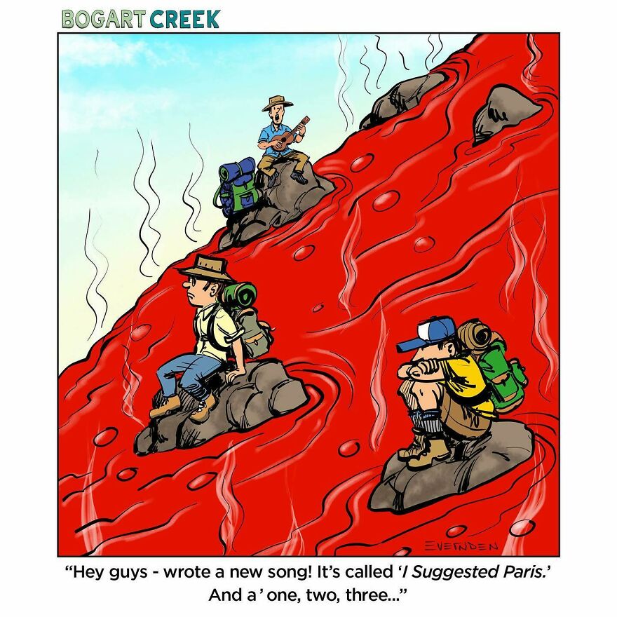 Meet Derek Evernden's Funny Single-Panel Comics (New Pics)