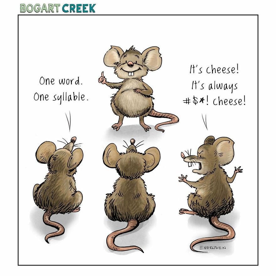 Meet Derek Evernden's Funny Single-Panel Comics (New Pics)