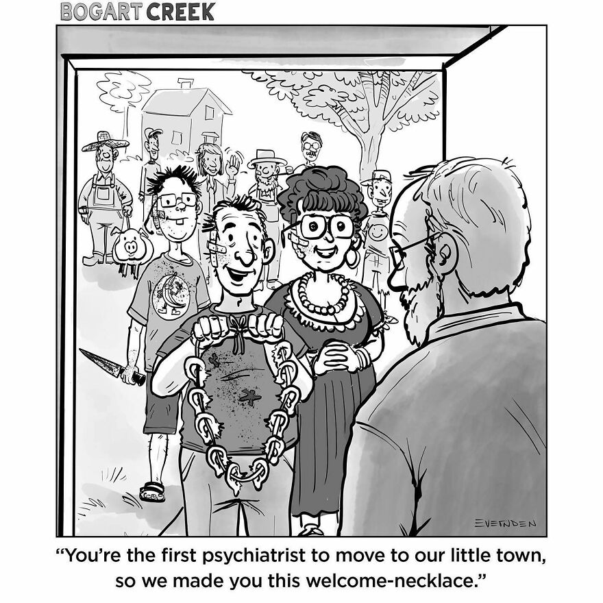 Meet Derek Evernden's Funny Single-Panel Comics (New Pics)