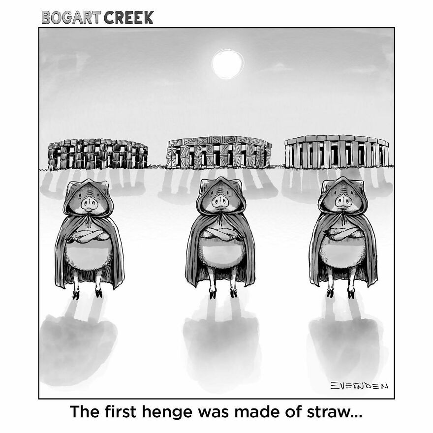 Meet Derek Evernden's Funny Single-Panel Comics (New Pics)