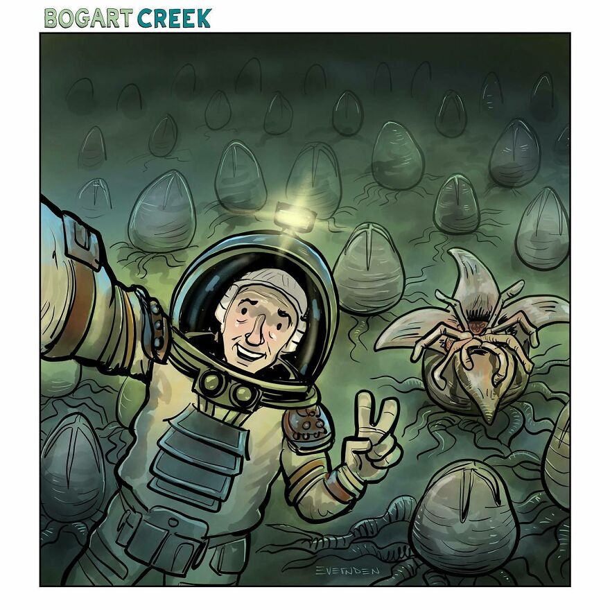 Meet Derek Evernden's Funny Single-Panel Comics (New Pics)