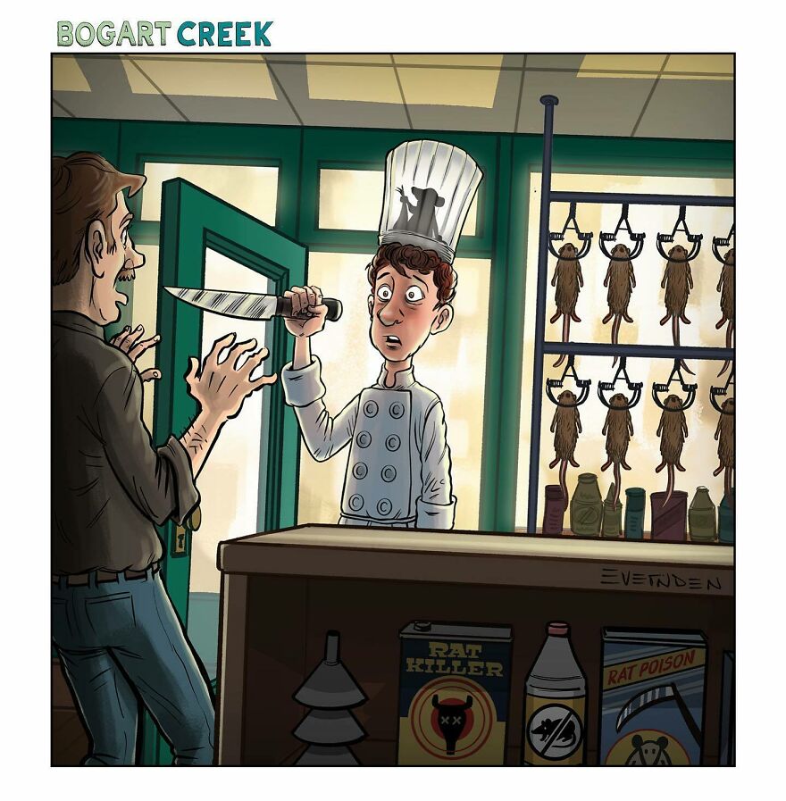 Meet Derek Evernden's Funny Single-Panel Comics (New Pics)