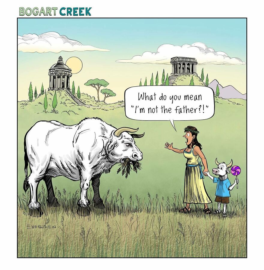 Meet Derek Evernden's Funny Single-Panel Comics (New Pics)