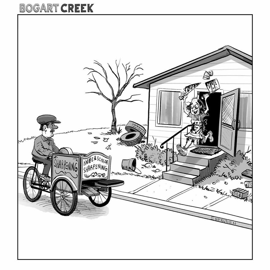 Meet Derek Evernden's Funny Single-Panel Comics (New Pics)