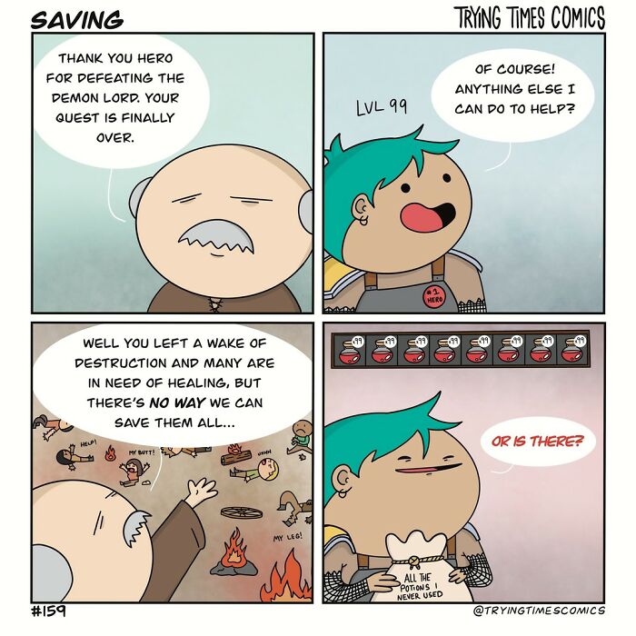 New Short And Funny Comics With Twisted Endings By Trying Times Comics