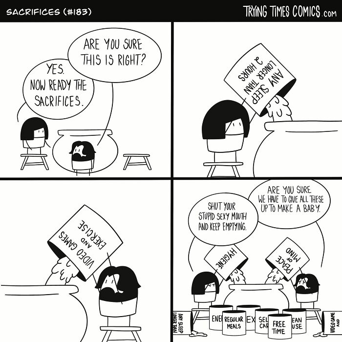 New Short And Funny Comics With Twisted Endings By Trying Times Comics