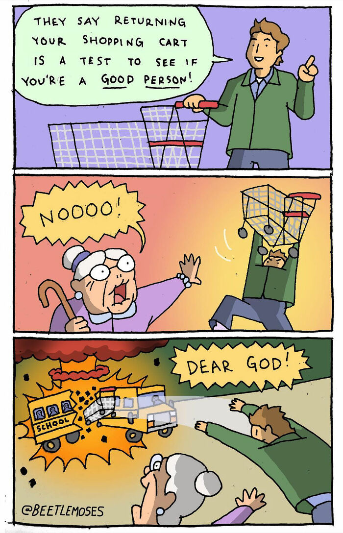 New Pop Culture Comics With Dark Humor Twists From The Mind Of Cartoonist Beetlemoses