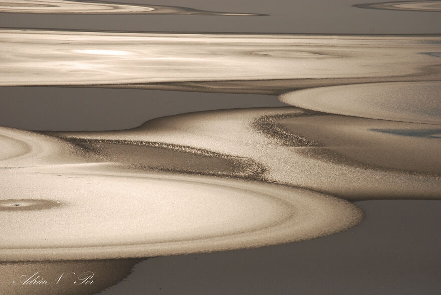 Floating Ices On Danube