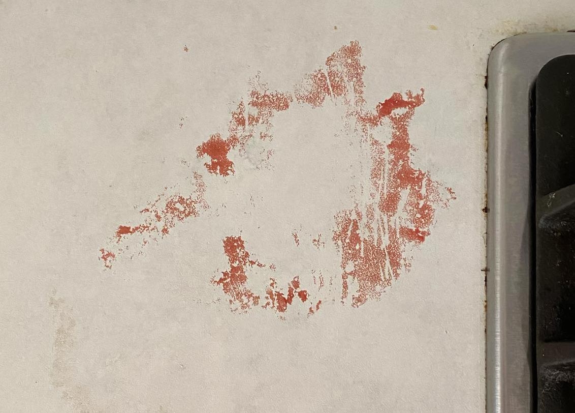 Stain on laminate countertop