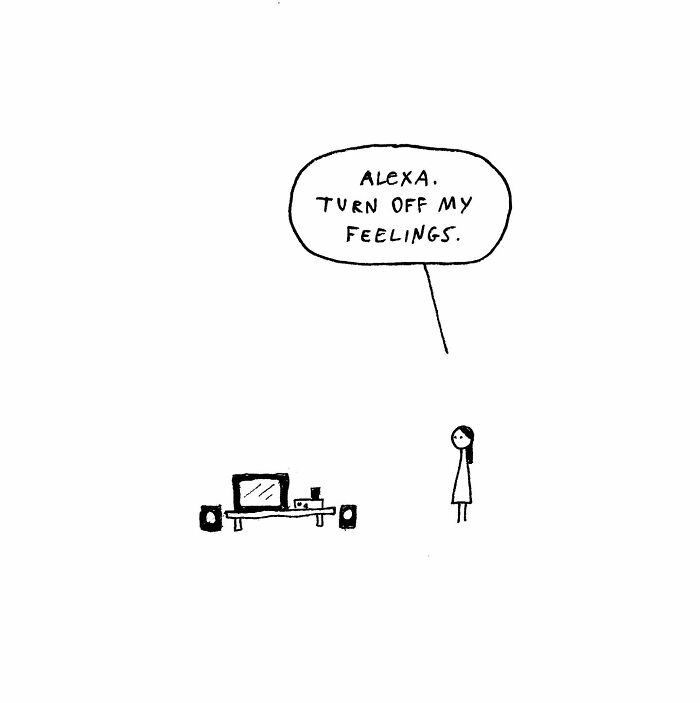 Dark Humor Comic By Hugleikur Dagsson